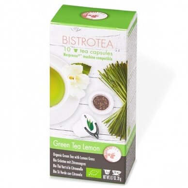 Arbatos kapsulės, suderinamos su Nespresso® Bistrotea Green Tea Lemon