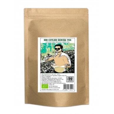 Biri ekologiška žalioji arbata Ceilono Sencha, 250 g