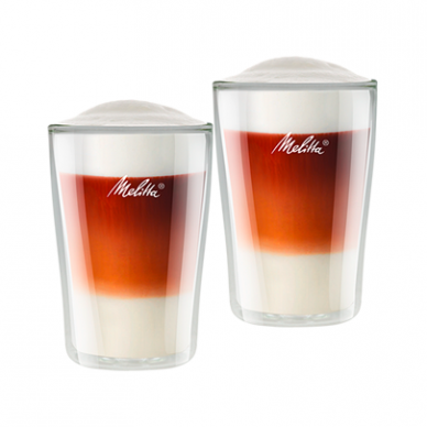 Dvigubo stiklo Latte Macchiato stiklinės Melitta, 2 vnt