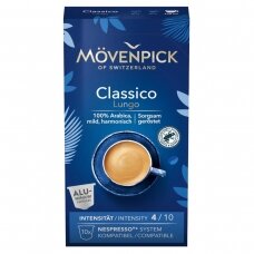 Kavos kapsulės tinkančios Nespresso kavos aparatams MÖVENPICK Classico Lungo 10 vnt.