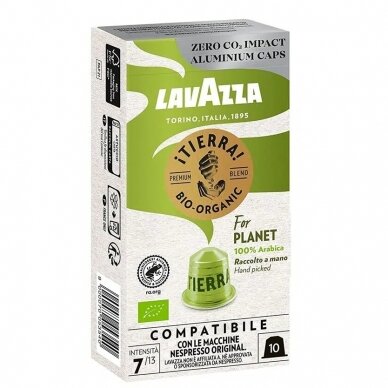 Kavos kapsulės, suderinamos su Nespresso® Lavazza Tierra Bio Organic 10 vnt.