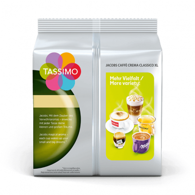 Kavos kapsulės Jacobs Tassimo Caffe Crema Classico XL 16 kap. 1