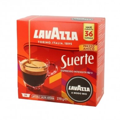 Kavos kapsulės Lavazza A Modo Mio Suerte 36 vnt.