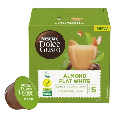 Kavos kapsulės NESCAFÉ Dolce Gusto Almond Flat White 1