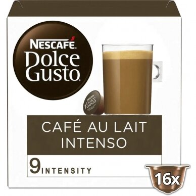Kavos kapsulės NESCAFÉ Dolce Gusto Cafe Au Lait Intenso (geriausia iki 2024 07 31) 1
