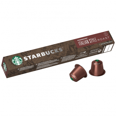 Kavos kapsulės, suderinamos su Nespresso® Starbucks Italian Style Roast 10 vnt.