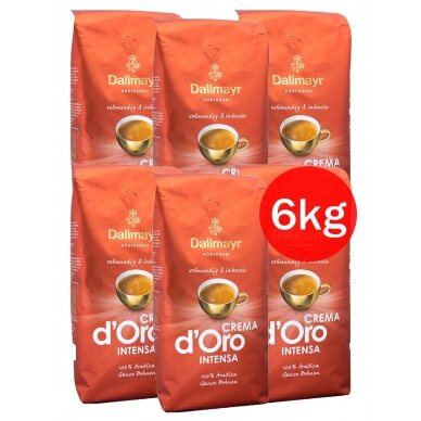 Kavos pupelės Dallmayr CREMA Intensa d'Oro, 6 kg