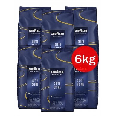 Kavos pupelės Lavazza Super Crema, 6 kg