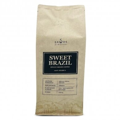 Kavos Pupelės Sweet Brazil Single Origin, 1 kg 1