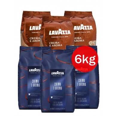 Kavos rinkinys Lavazza CREMA 2x3, 6 kg