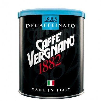 Malta kava be kofeino Vergnano Decaffeinated, 250 g