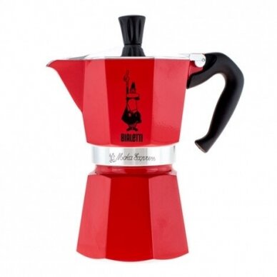 Moka kavavirė Bialetti Moka Express 6 cup Red 270 ml