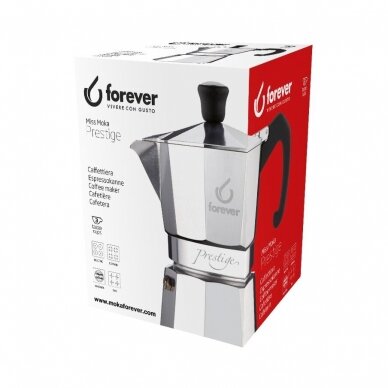 Moka kavavirė Forever Miss Moka Prestige 3 cup 160 ml 6