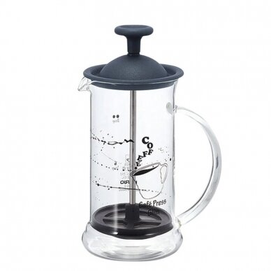 Prancūziškas kavinukas Hario French Press Juodas, 240 ml