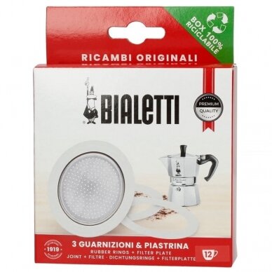 Tarpinė ir sietelis kavinukui Bialetti, 12 cup, 600 ml