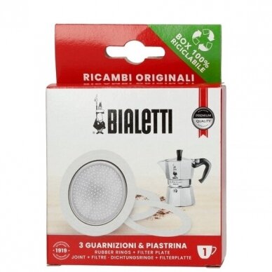 Tarpinė ir sietelis kavinukui Bialetti, 1 cup, 60 ml