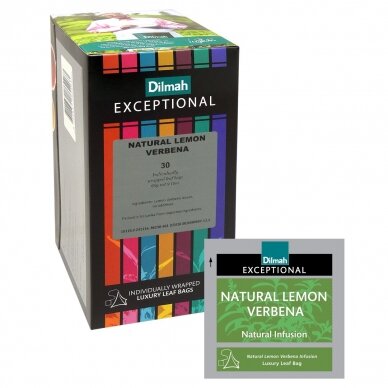 Citrininių aloyzijų arbata, DILMAH Exceptional Natural Lemon, 30 vnt. maišelių